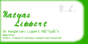 matyas lippert business card